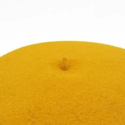 Béret En Laine Moutarde - Le Béret Français -Mode Vêtement Magasin beret en laine moutarde le beret francais 3