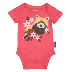Body Bébé Panda Roux En Coton Bio - Le Coq En Pâte