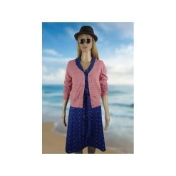 Cardigan Gerdy Rose En Coton Bio - Froy And Dind