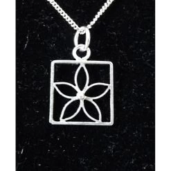 Pendentif Fleur En Filigrane D'argent - Micotiti