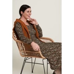 Robe Longue Flora En Jersey De Coton Bio - Tranquillo