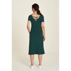 Robe Trapèze Midi En Coton Bio - Tranquillo -Mode Vêtement Magasin robe trapeze midi en coton bio tranquillo 3