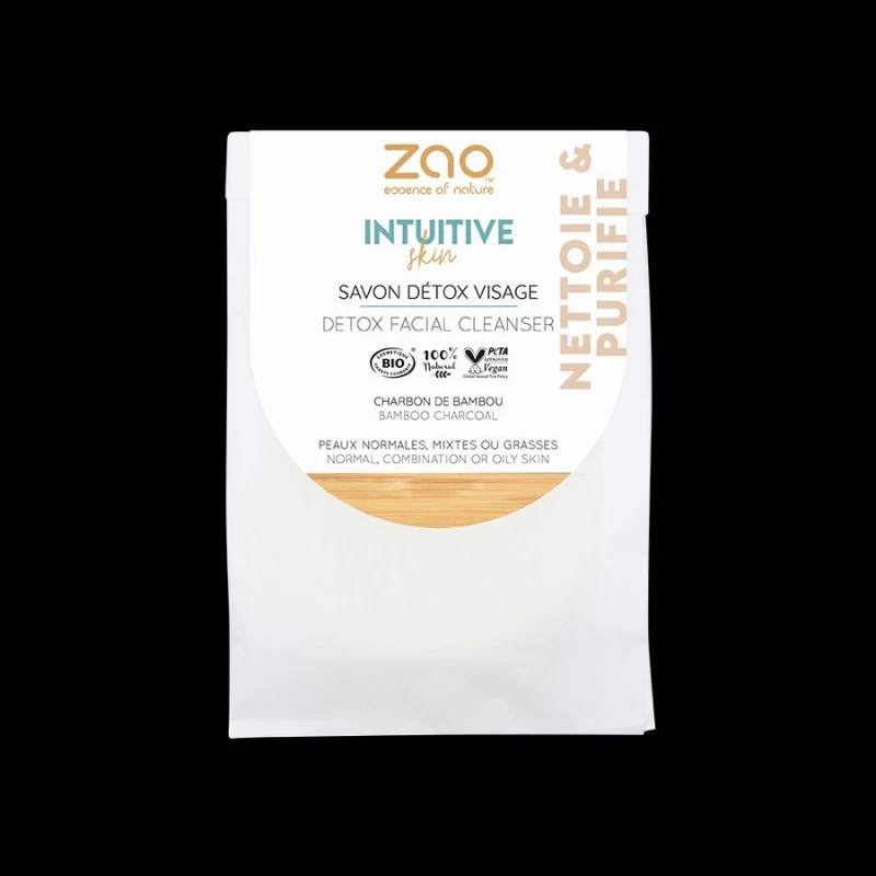 Savon Detox Visage En Charbon De Bambou - Zao 2 Savon Detox Visage En Charbon De Bambou - Zao – Image 2