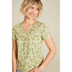 Top "feuillage D'été" En Coton Bio - Tranquillo