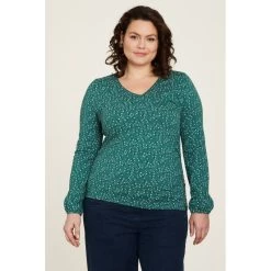 Top Imprimé Leaves En Coton Bio - Tranquillo