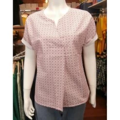 Top Lydie En Coton Bio Imprimé Rose - Génération Sens